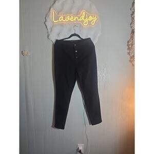 Dollhouse Jeans Womens Size 15 / 16 Black Denim Mid Rise High Waist Kick Boot